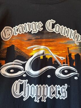 Orange County Choppers (OCC) New York Sunset Graphic Tee - Men’s Size L